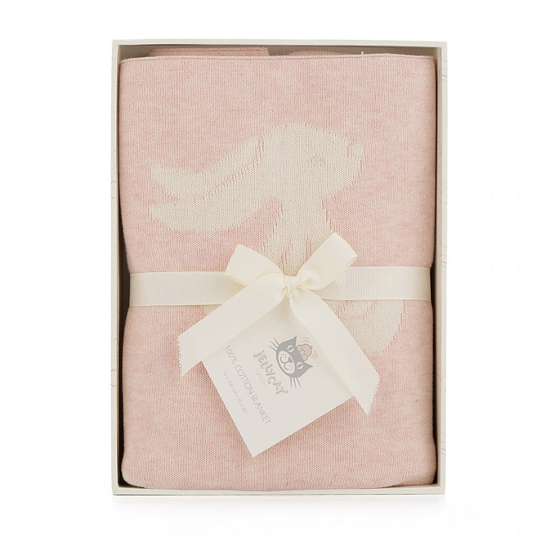Jellycat Bashful pink  Bunny Blanket-BLK2BL