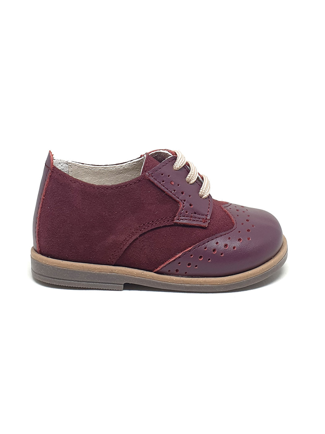 Baby Shoes Moccasins for boy - Burgundy