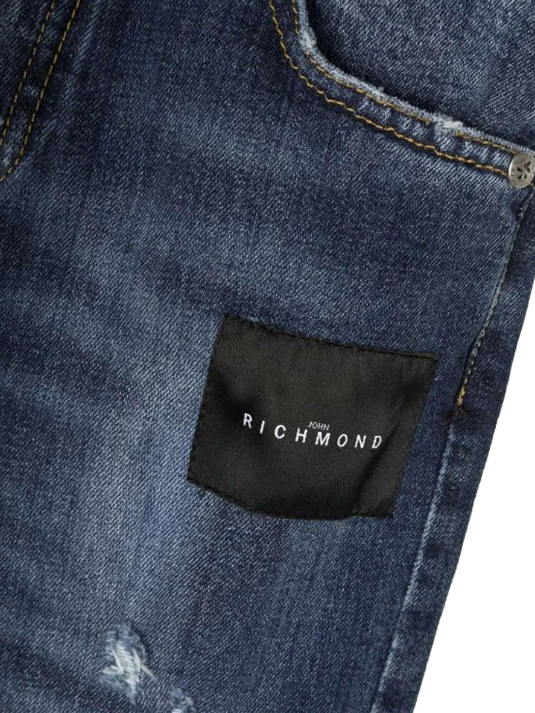 JOHN RICHMOND Slim τζιν με ετικέτα λογότυπο
