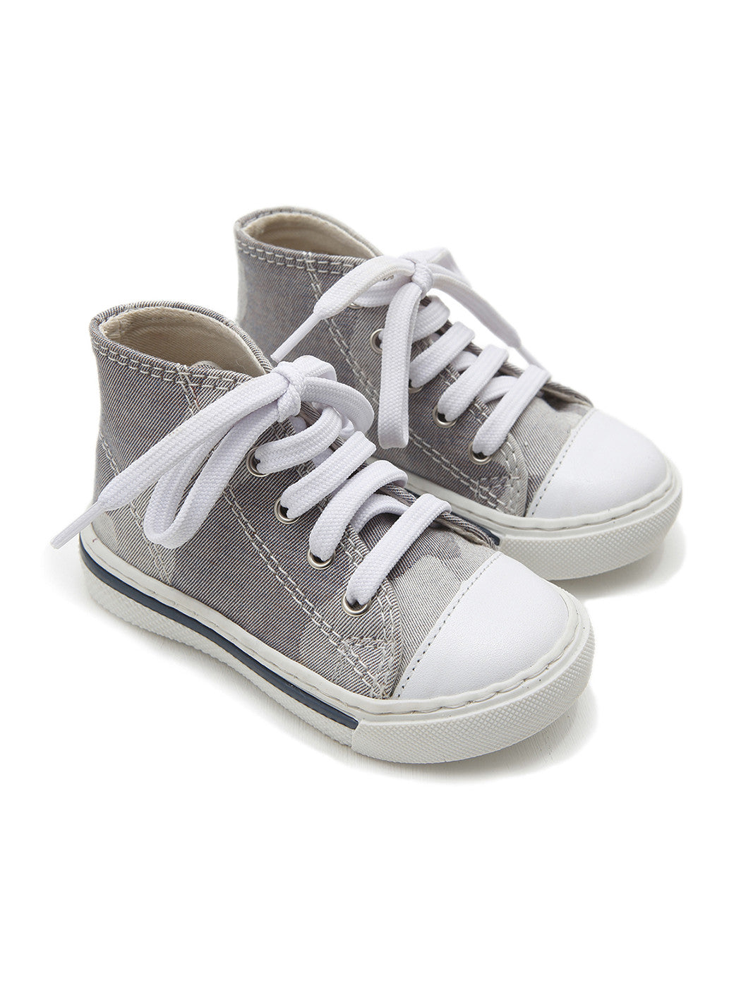 Baby bootie shoe for boy-DIEGO Grey