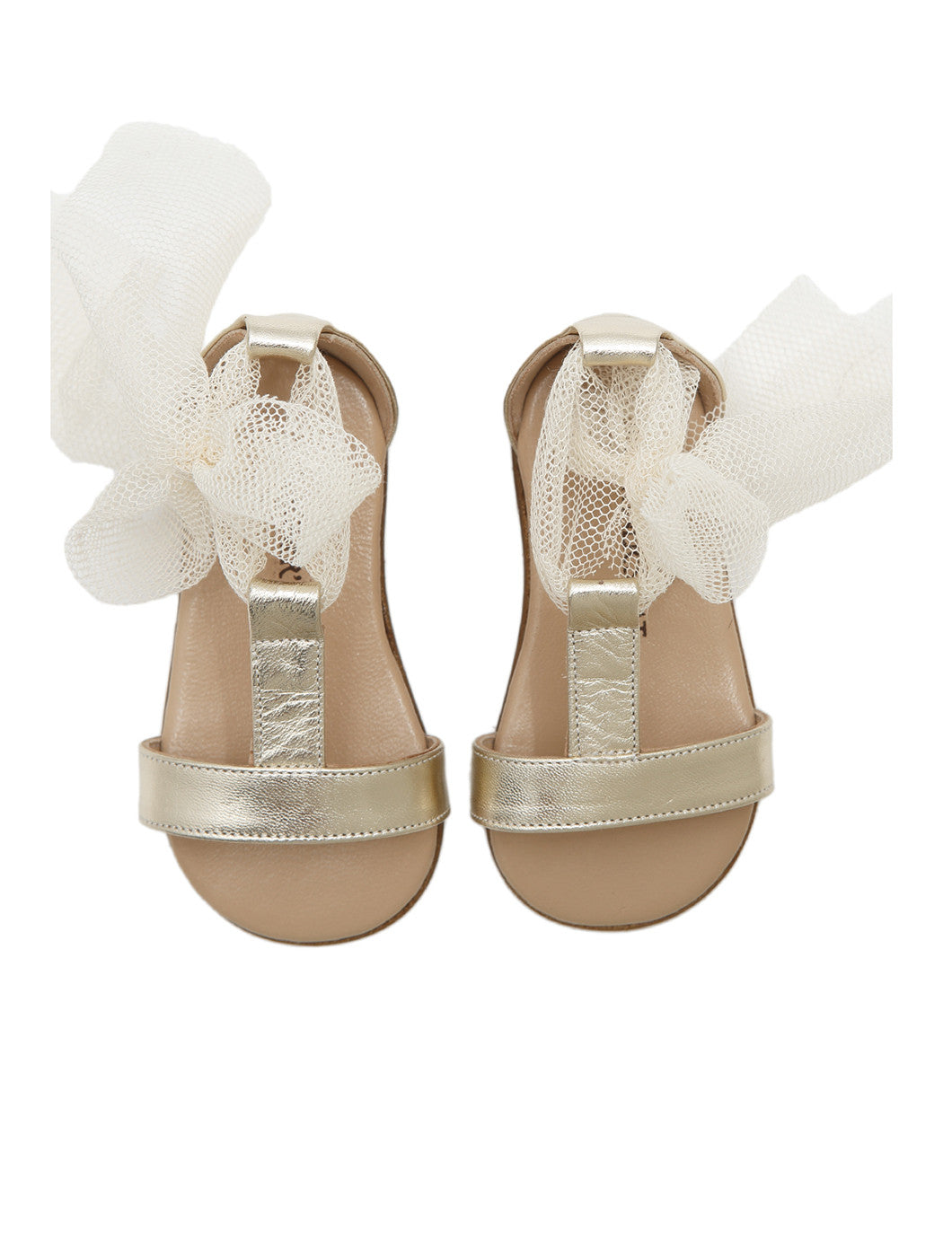 Baptismal Baby sandal for girl - POETIQUE Gold