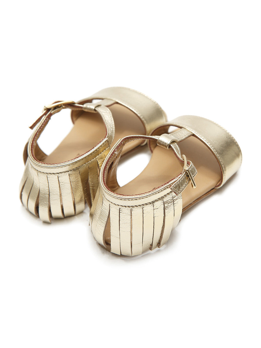 Baptismal Baby sandal for girl - ALICE Gold