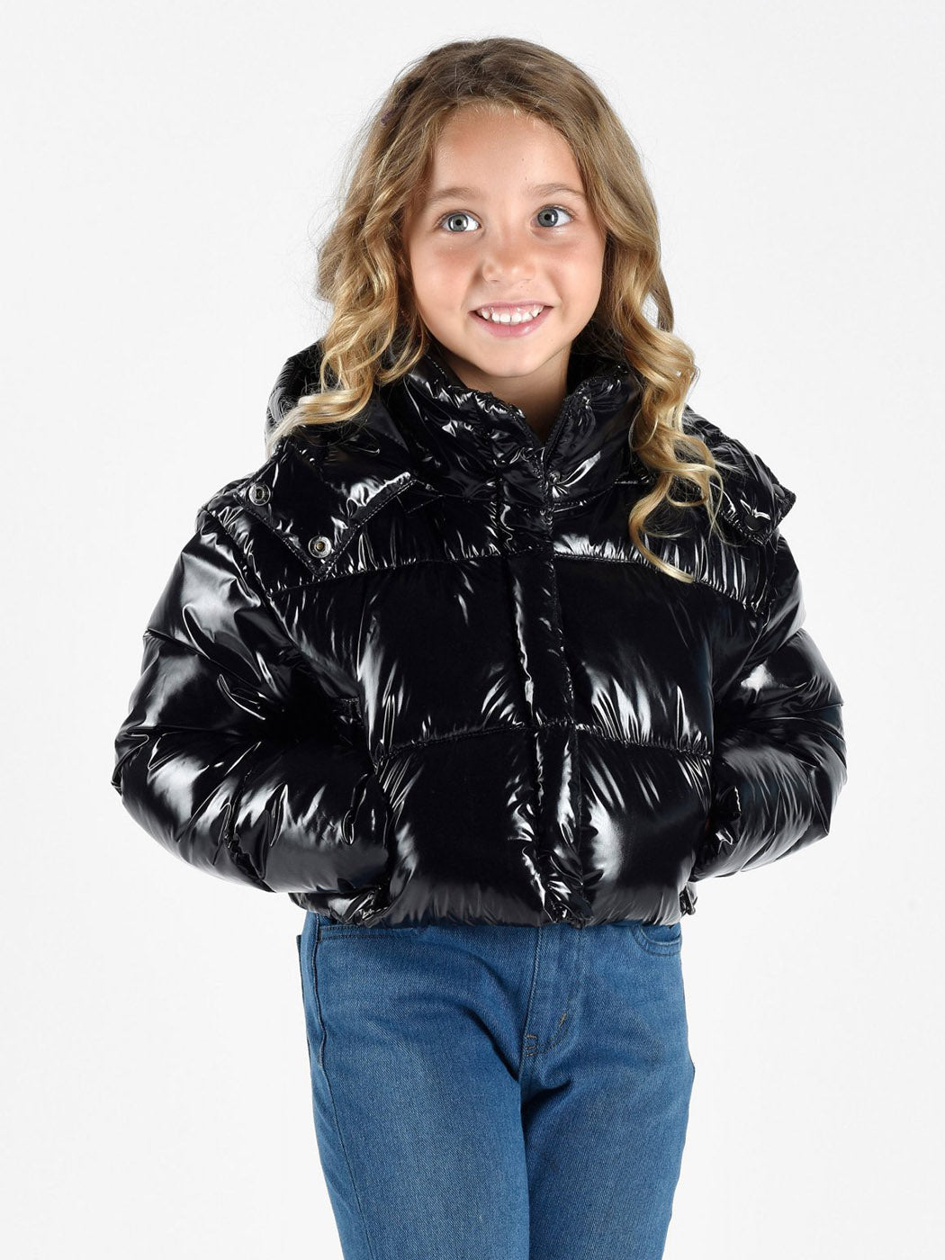 CANADIAN Παιδικό μπουφάν, με κουκούλα-CN.225WKRES Μαύρο