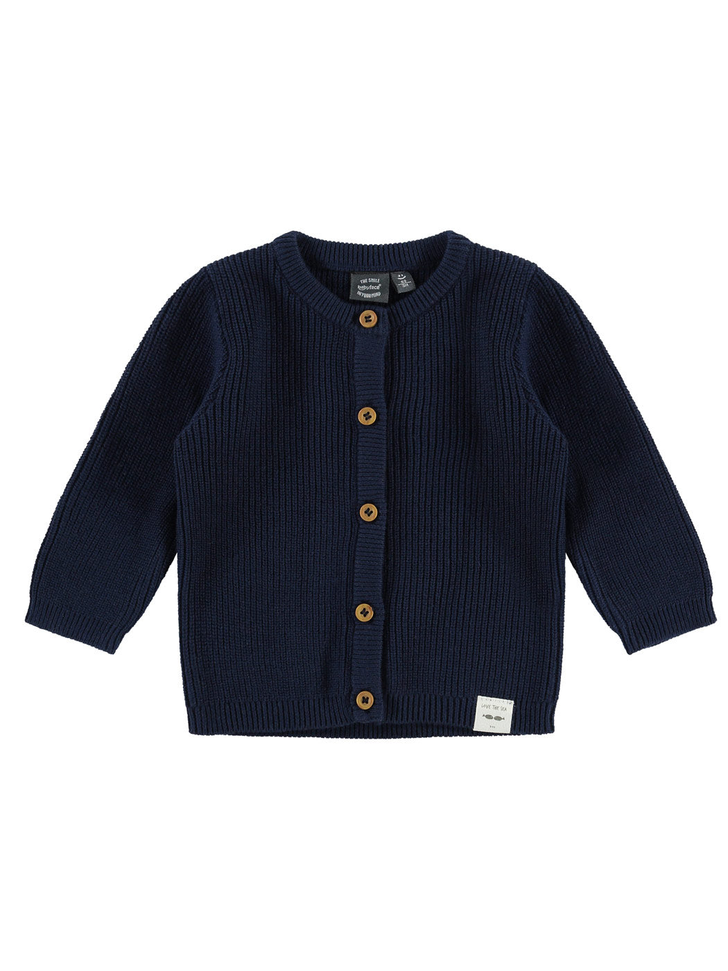 Knitted Baby Cardigan - NWB23329340 Blue