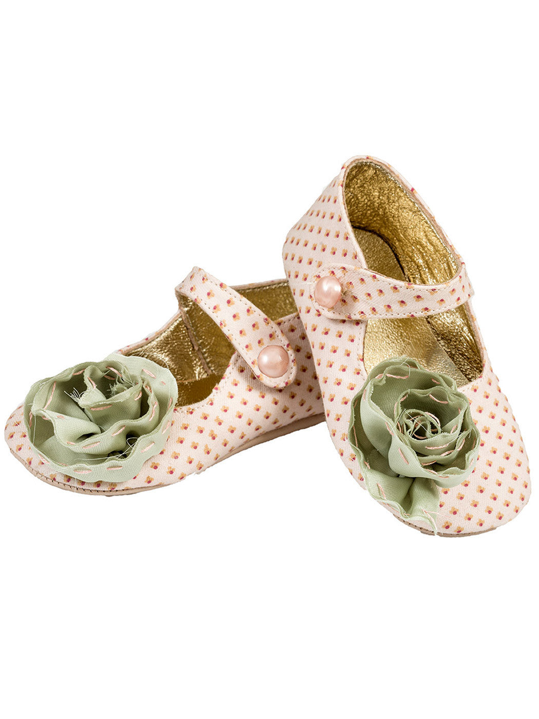Baby's Shoe for girl with flower - Pink
