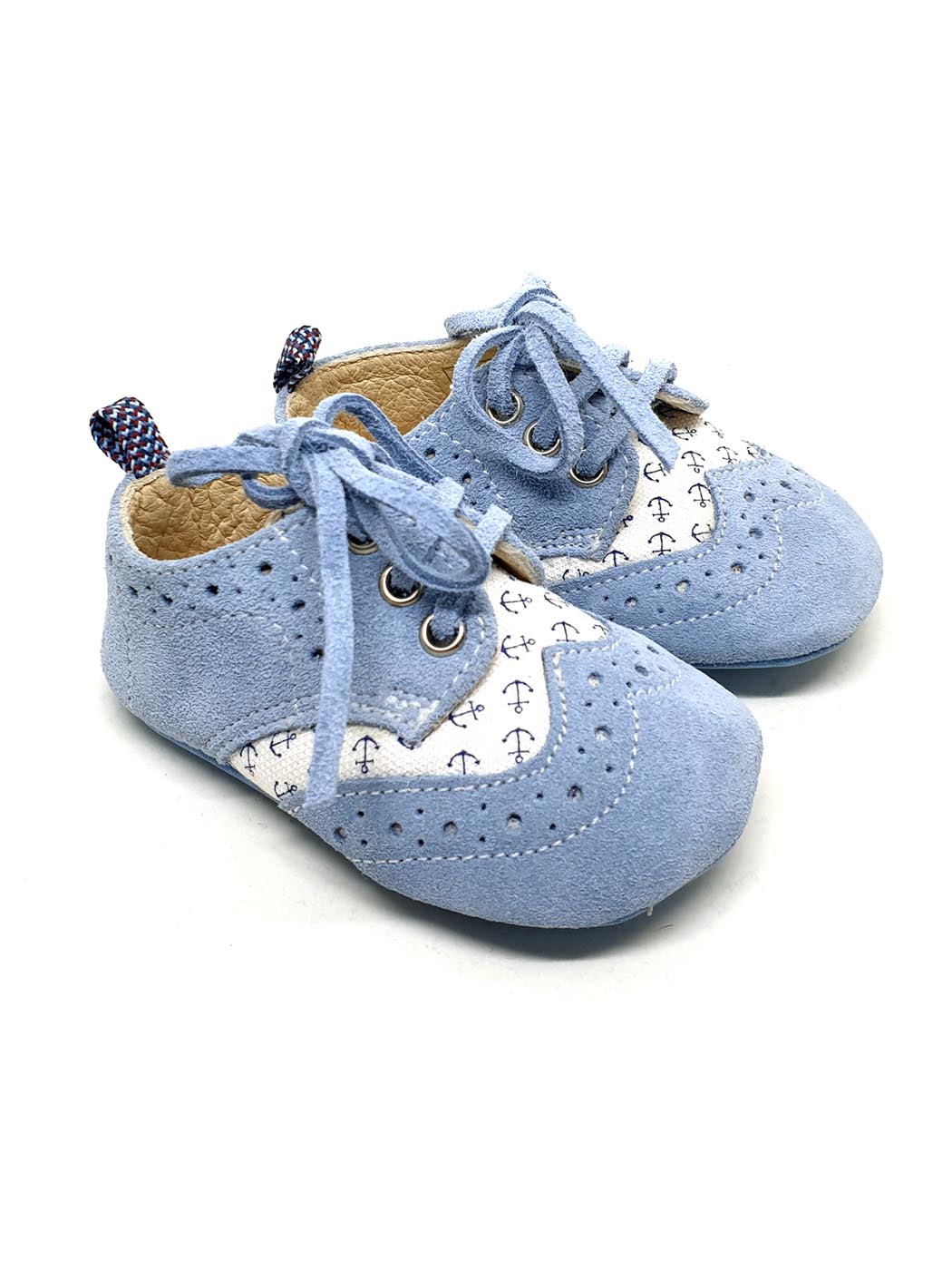 Baby's Suede Shoe for boy -Charlie Blue