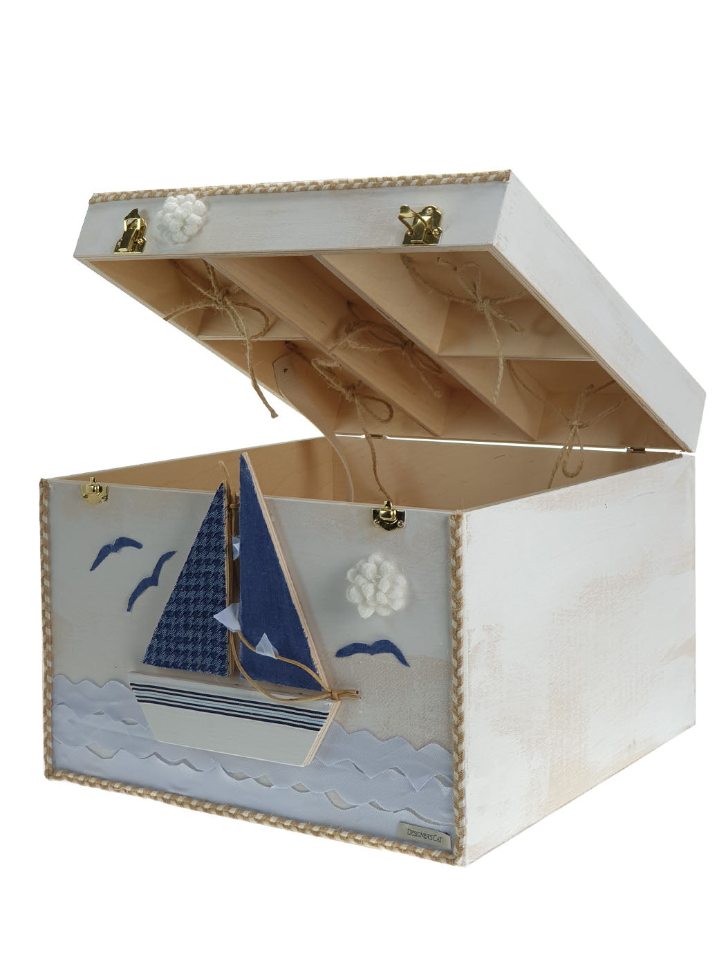 Baptism box for boy blue-DAIOS