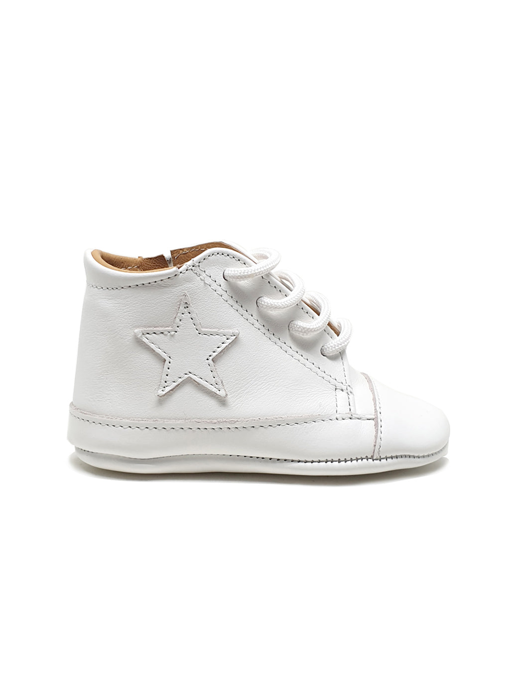 Baptismal leather booties for baby-PR-M128