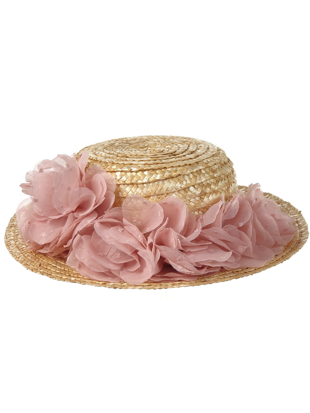 Girl's Handmade Hat with flowers - VIVIENNE