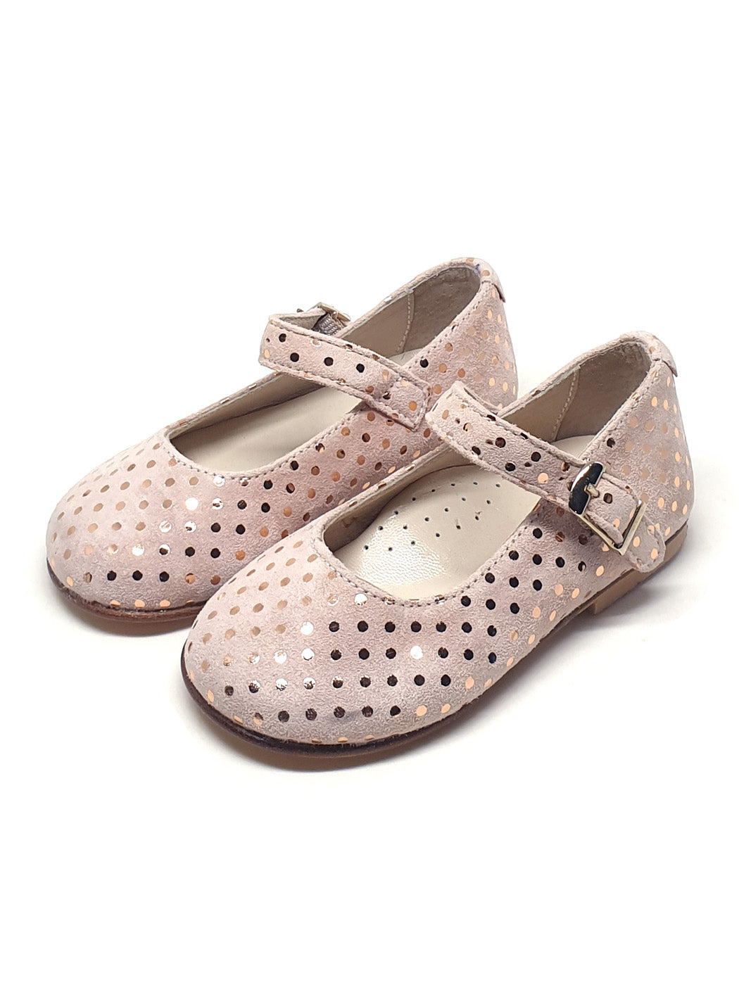 Baptismal baby Girl's shoe -MARSHMALLOW Pink