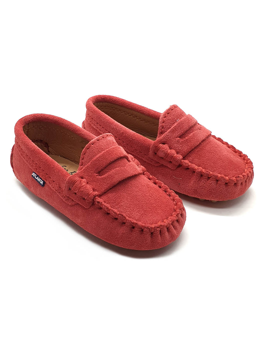 Atlanta Mocassin- Baby Shoes Moccasins Red-002G022