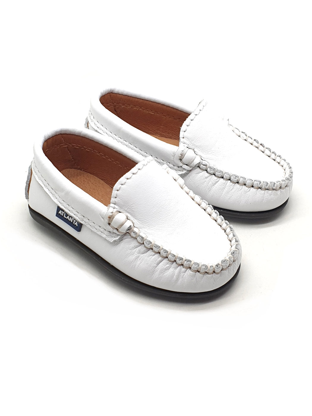 Atlanta Mocassin- Baby Shoes Moccasins white- 15G152