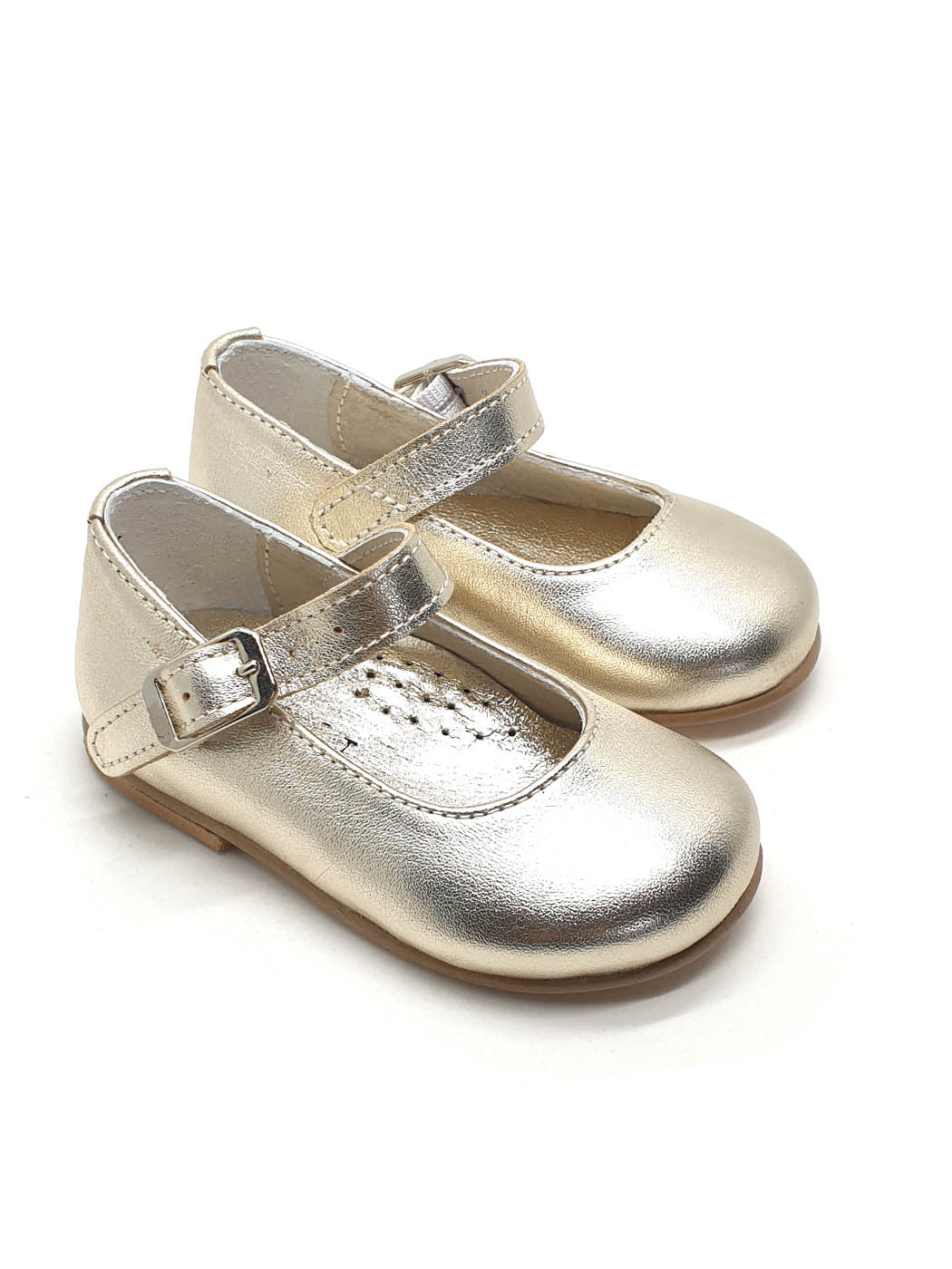 Baptismal baby Girl's shoe - BALLERINA Gold-020