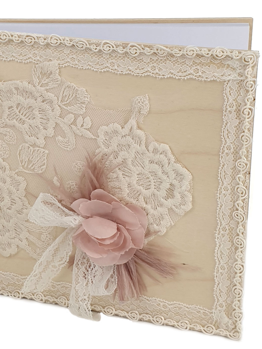 Christening wish Book with Lace