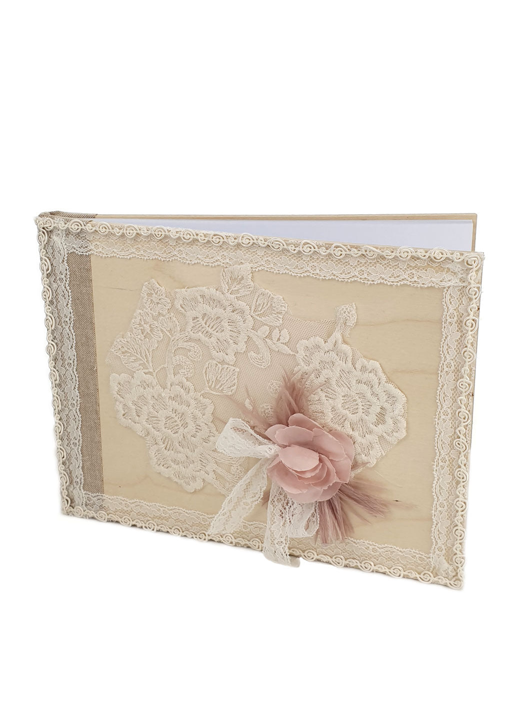 Christening wish Book with Lace