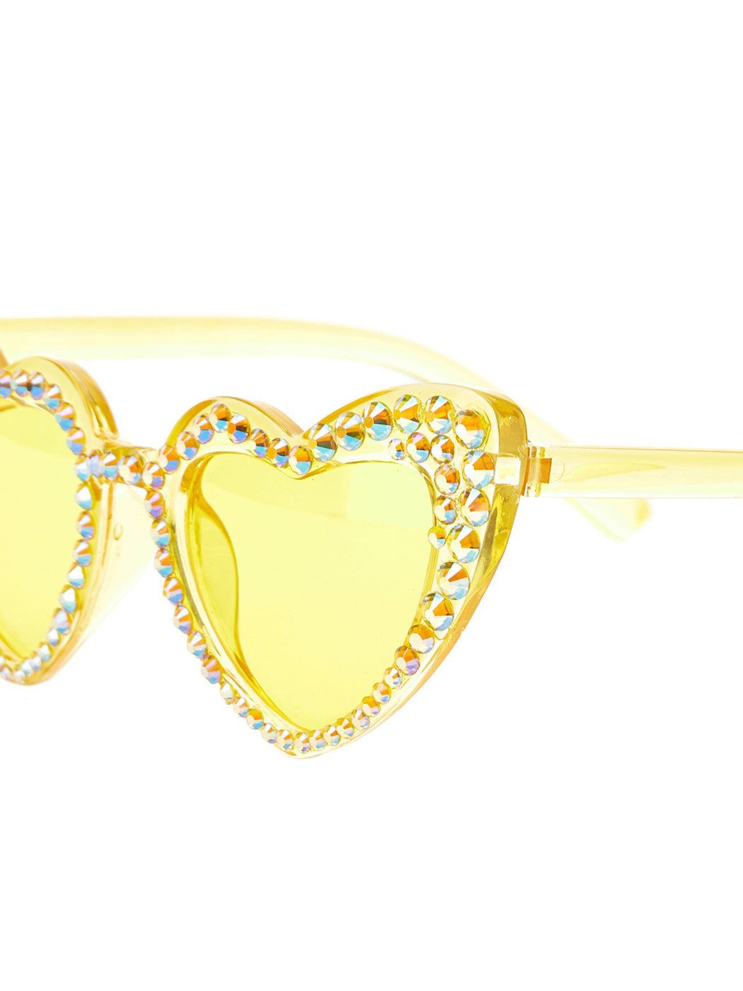 MONNALISA Heart-shaped sunglasses - Yellow 19A073