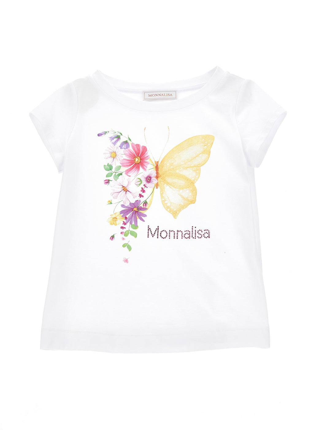MONNALISA T-shirt jersey with butterfly print-11A615