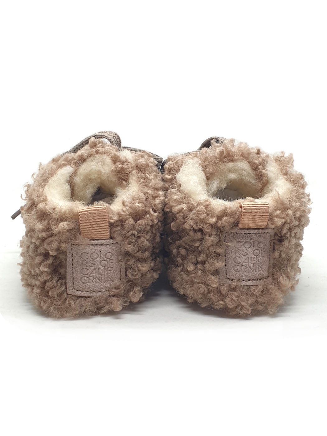 COC-TEDDY NEWBORN shoe with Faux fur-beige