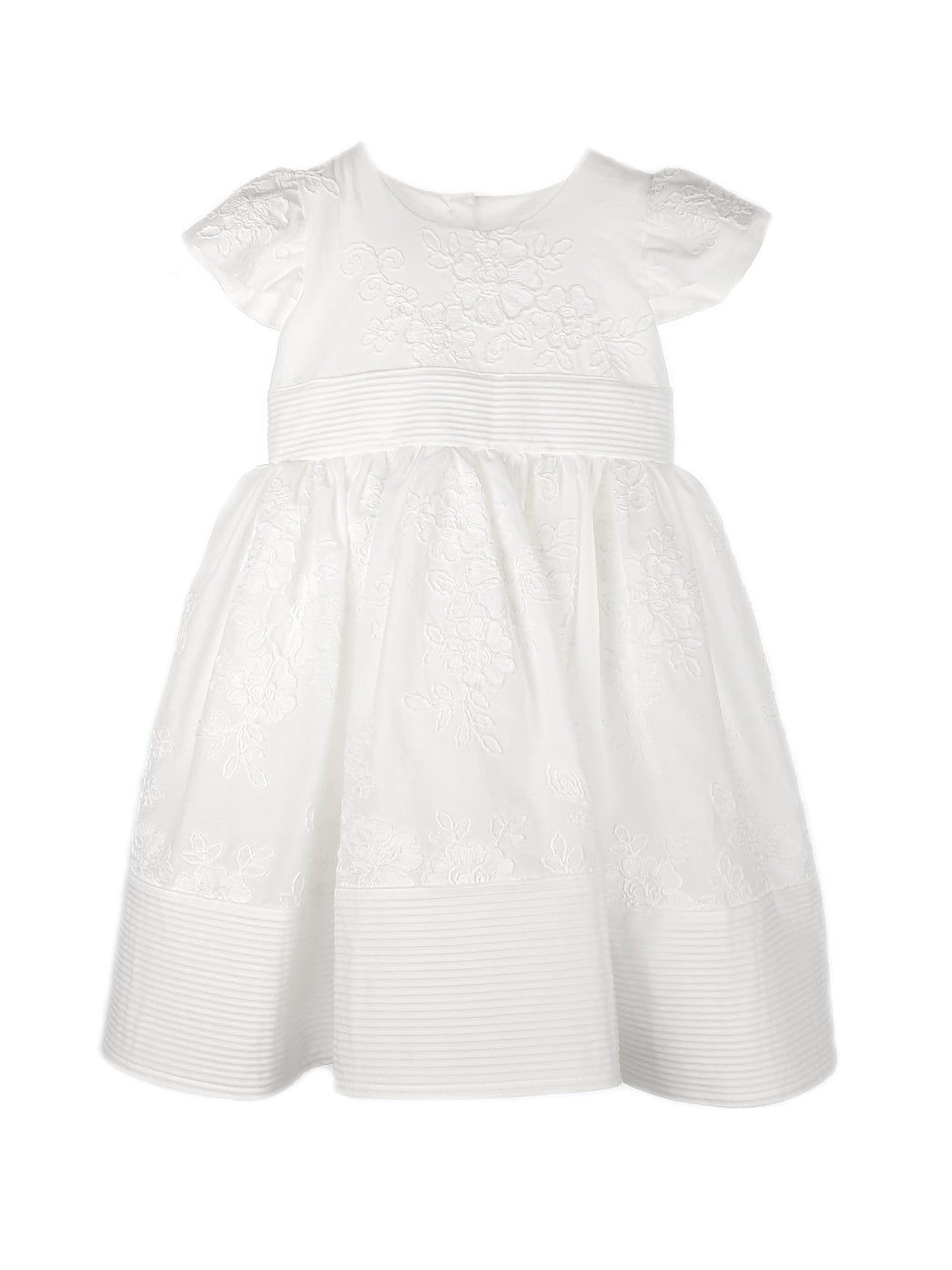 Girl's Εmbroidered dress - BRIO white
