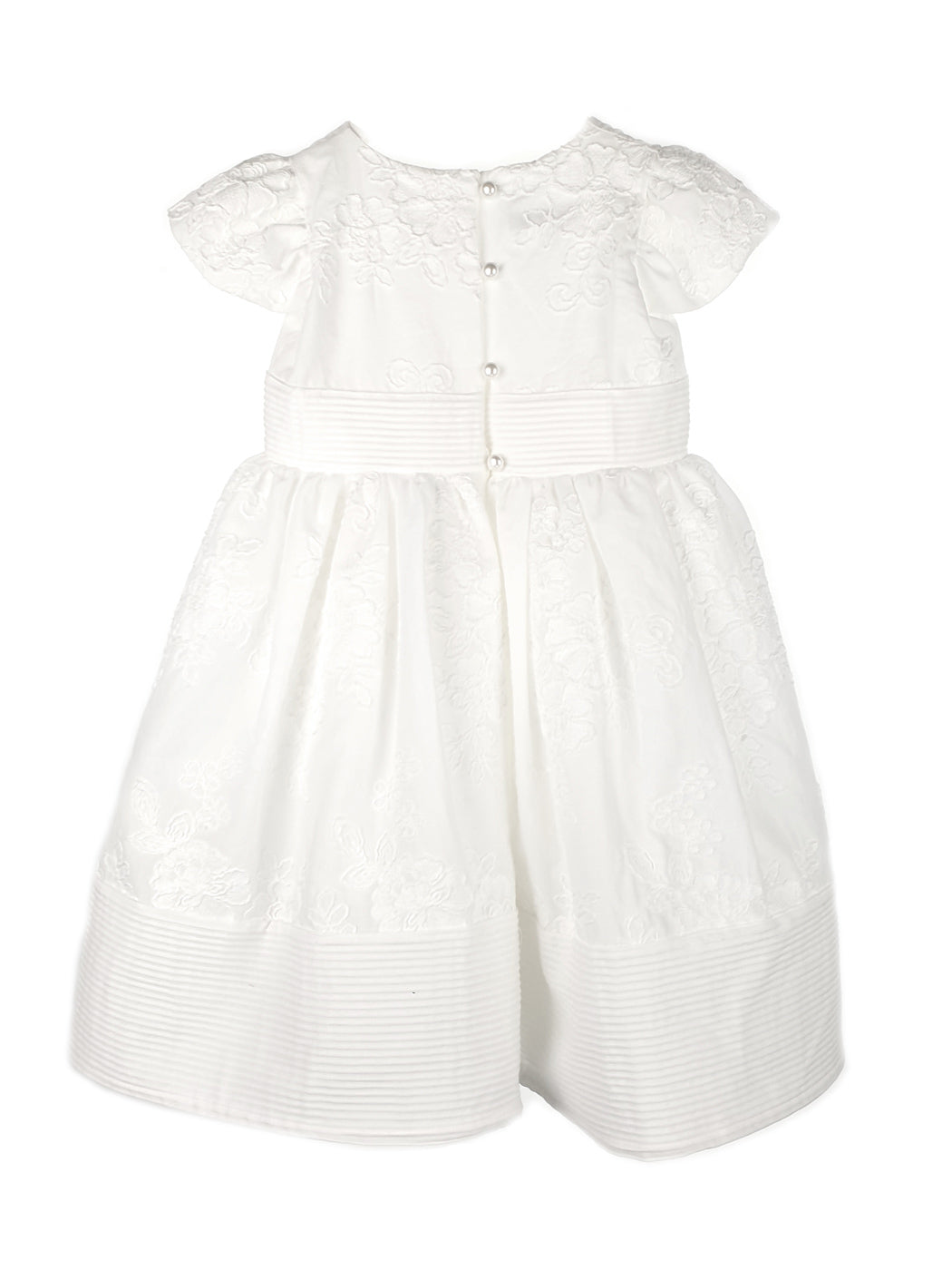 Girl's Εmbroidered dress - BRIO white