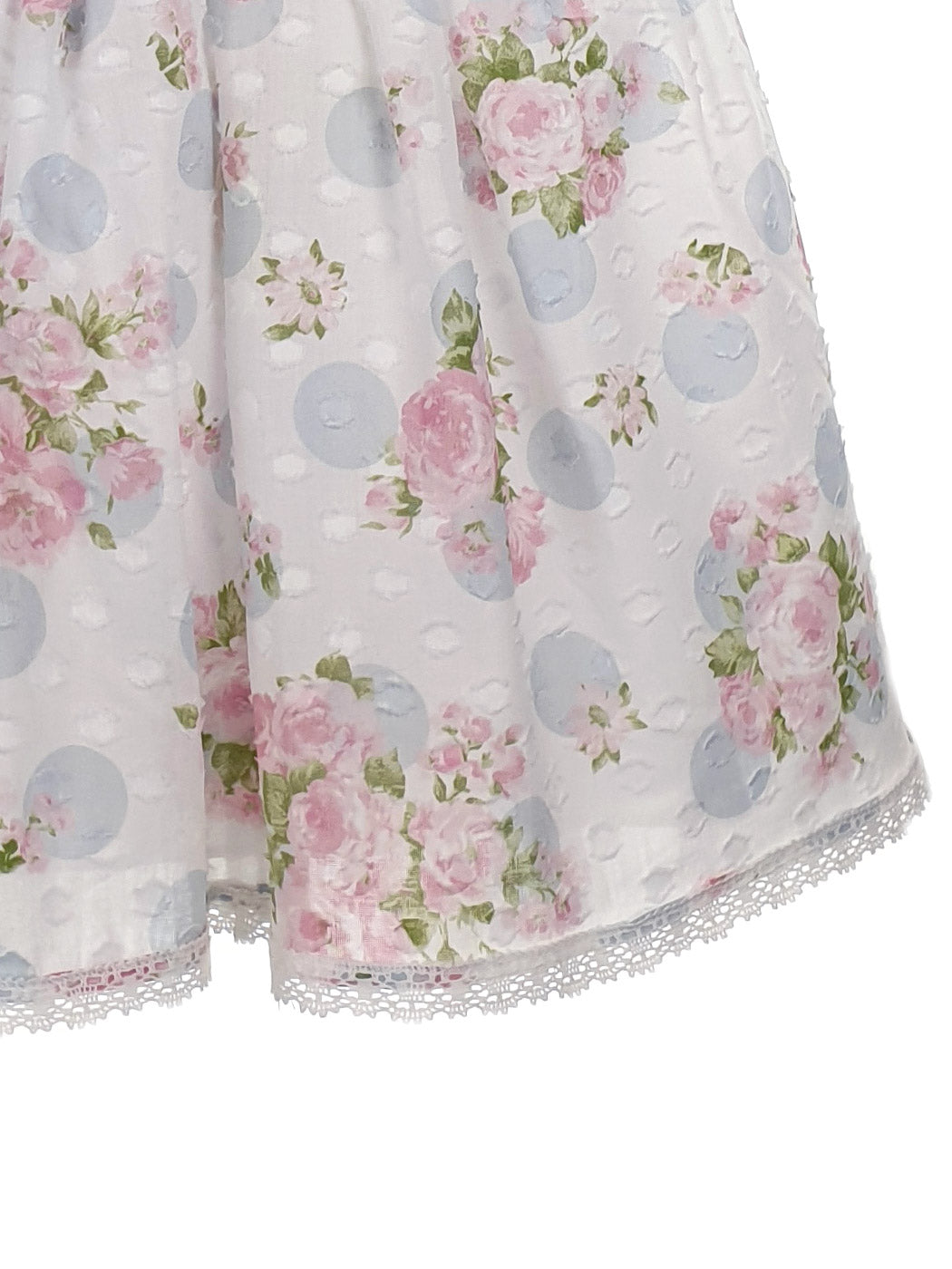 Girl's Floral cotton dress with sleeve-DOTA