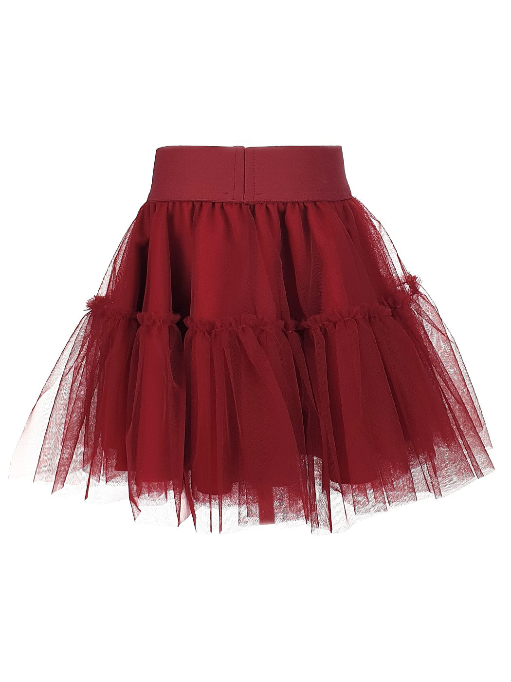 BROOKE Burgundy Tutu tulle skirt with ruffles