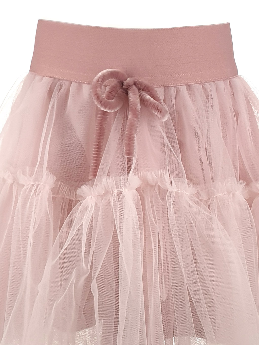 Ροζ τούλινη φούστα με λάστιχο στην μέση