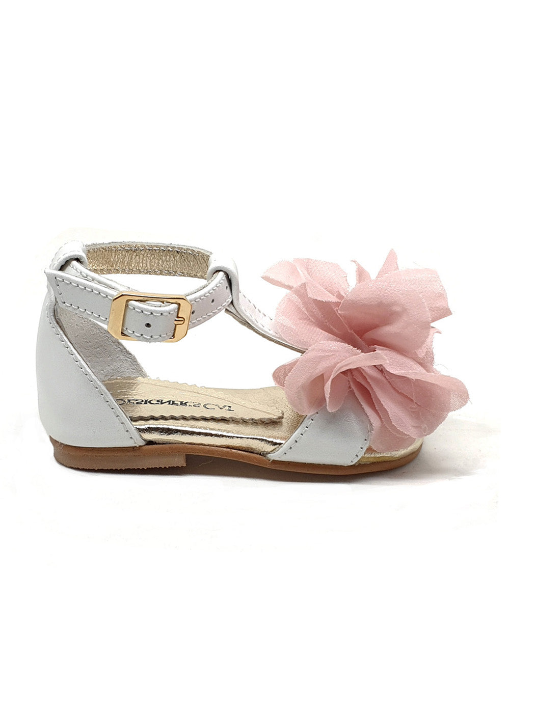 Baptismal Baby sandal for girl - MARCELINE White
