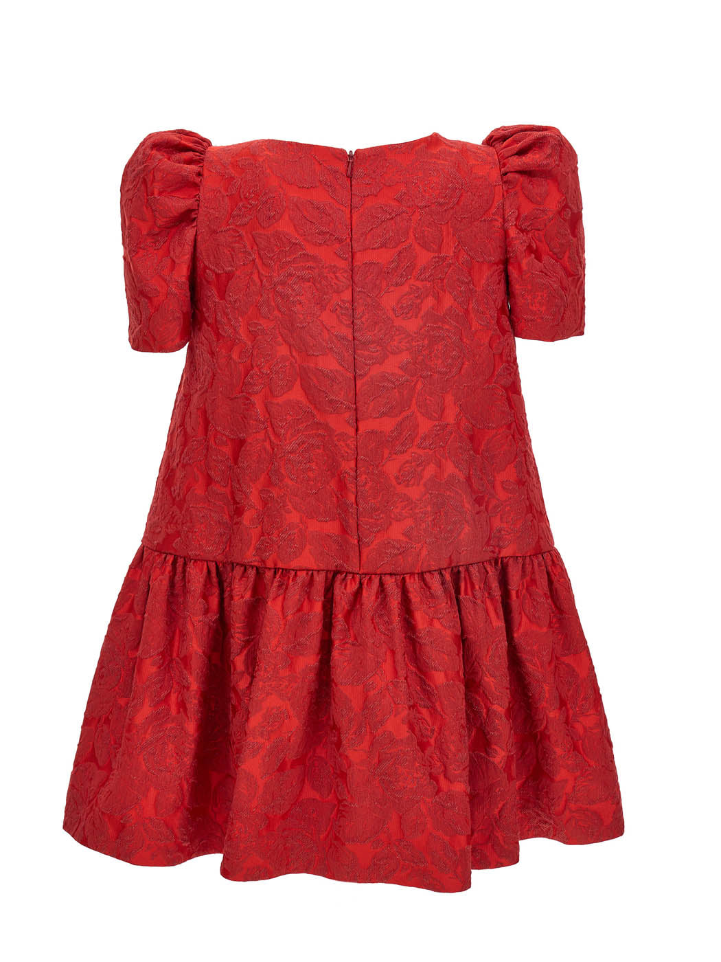 monnalisa red dress Monnalisa Girls Sleeveless Ruched Dress in Red