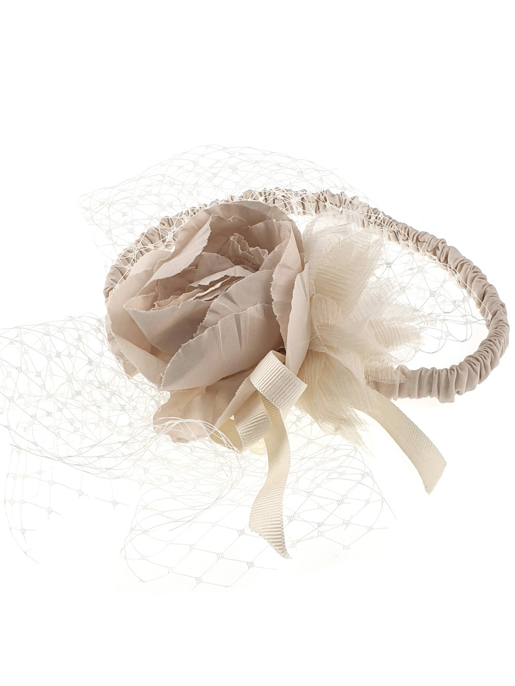 Hair ribbon with flower - RODANTHE