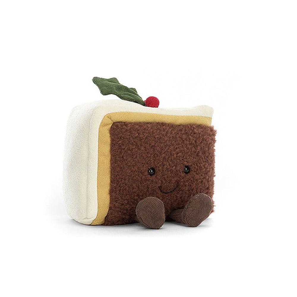 Jellycat soft toy Amuseable Slice of Christmas Cake-A6SCC