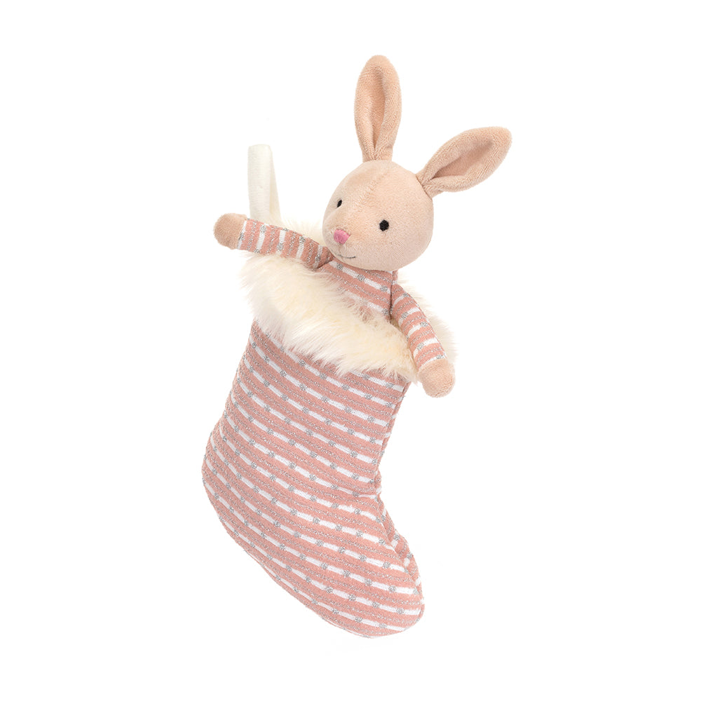 Jellycat soft toy Shimmer Stocking Bunny-SHIM4SB