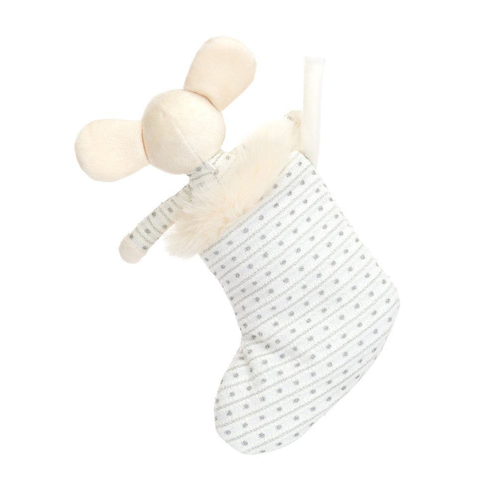 Jellycat soft toy Shimmer Stocking Mouse-SHIM4SM
