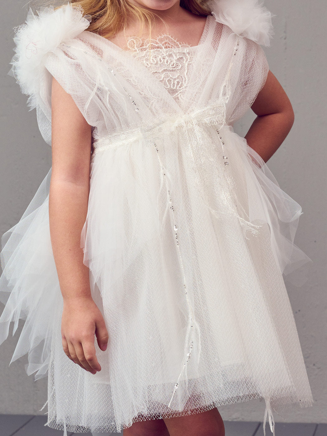 Romantic Empire-line baptism dress - XENIA | Designer's Cat Romantic Empire-line baptism dress - XENIA | Designer's Cat