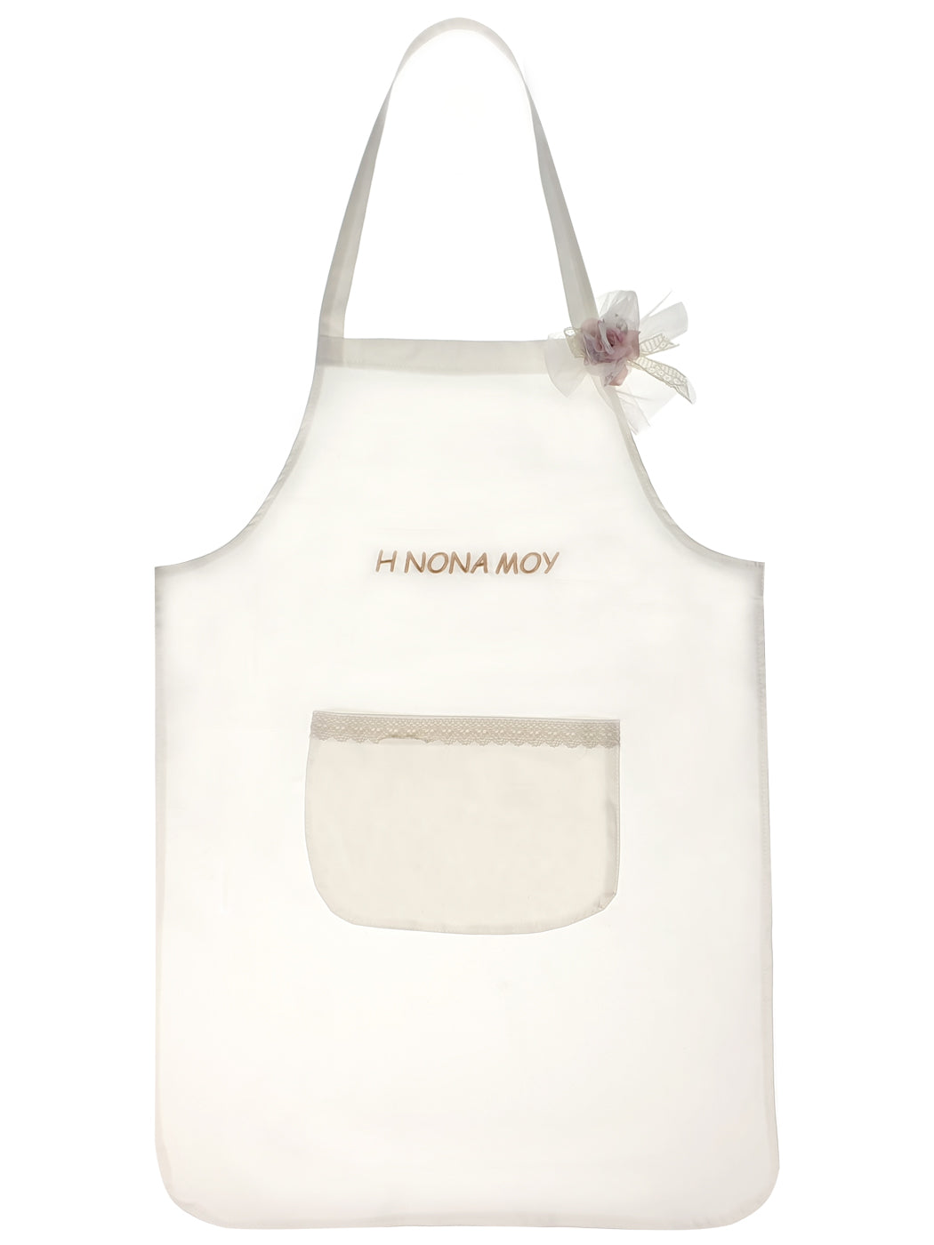 Godmather Christening apron with embroidery
