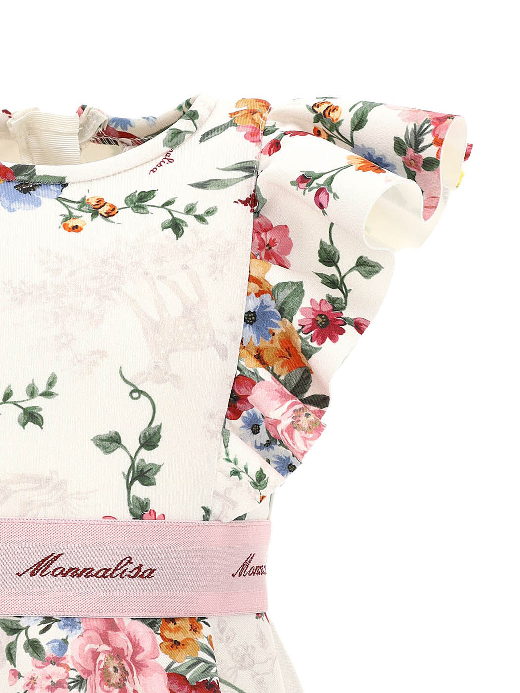 MONNALISA Saint Tropez neoprene floral dress