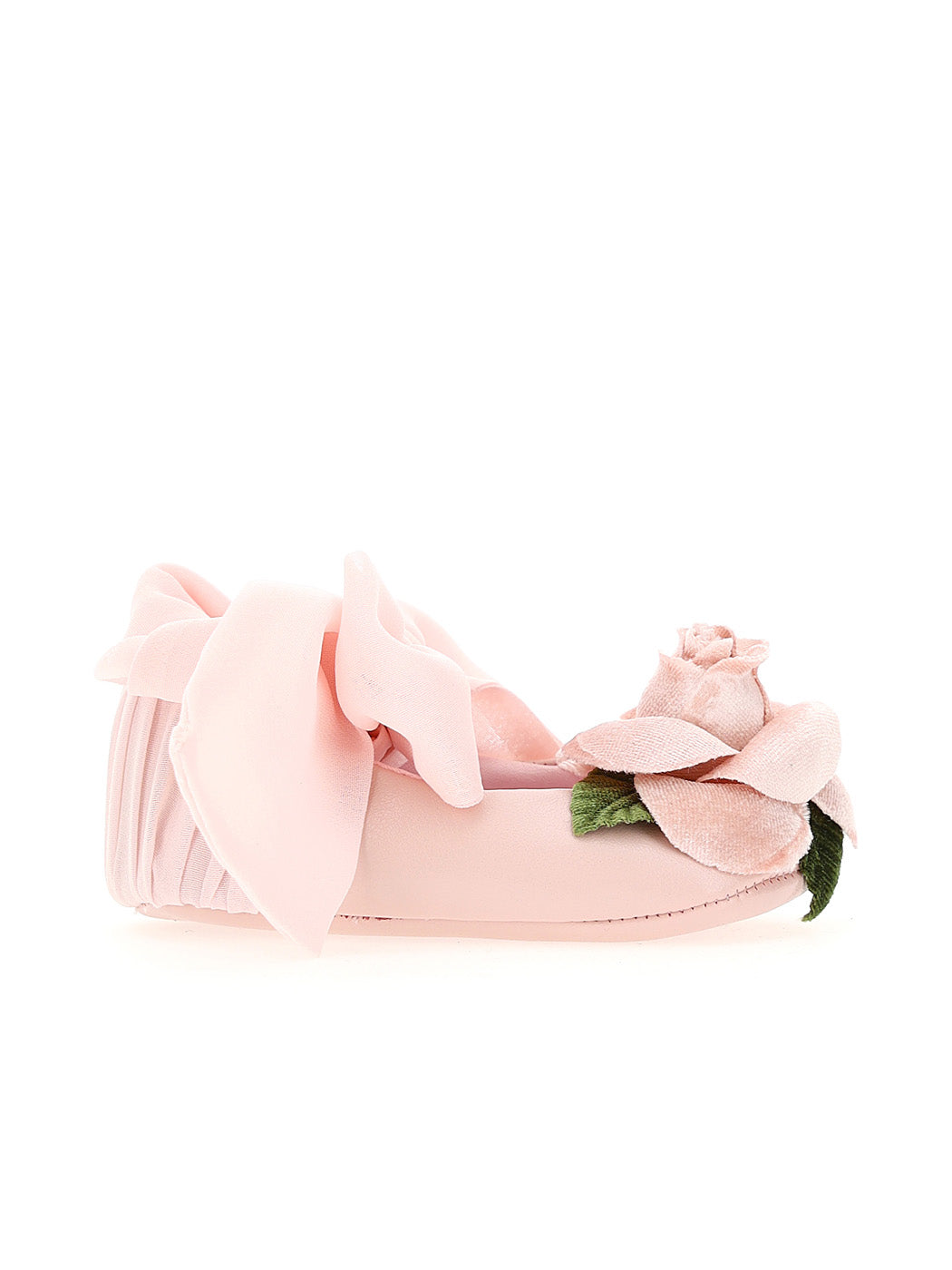 MONNALISA Υφασμάτινα ροζ παπουτσάκια με επένδυση
