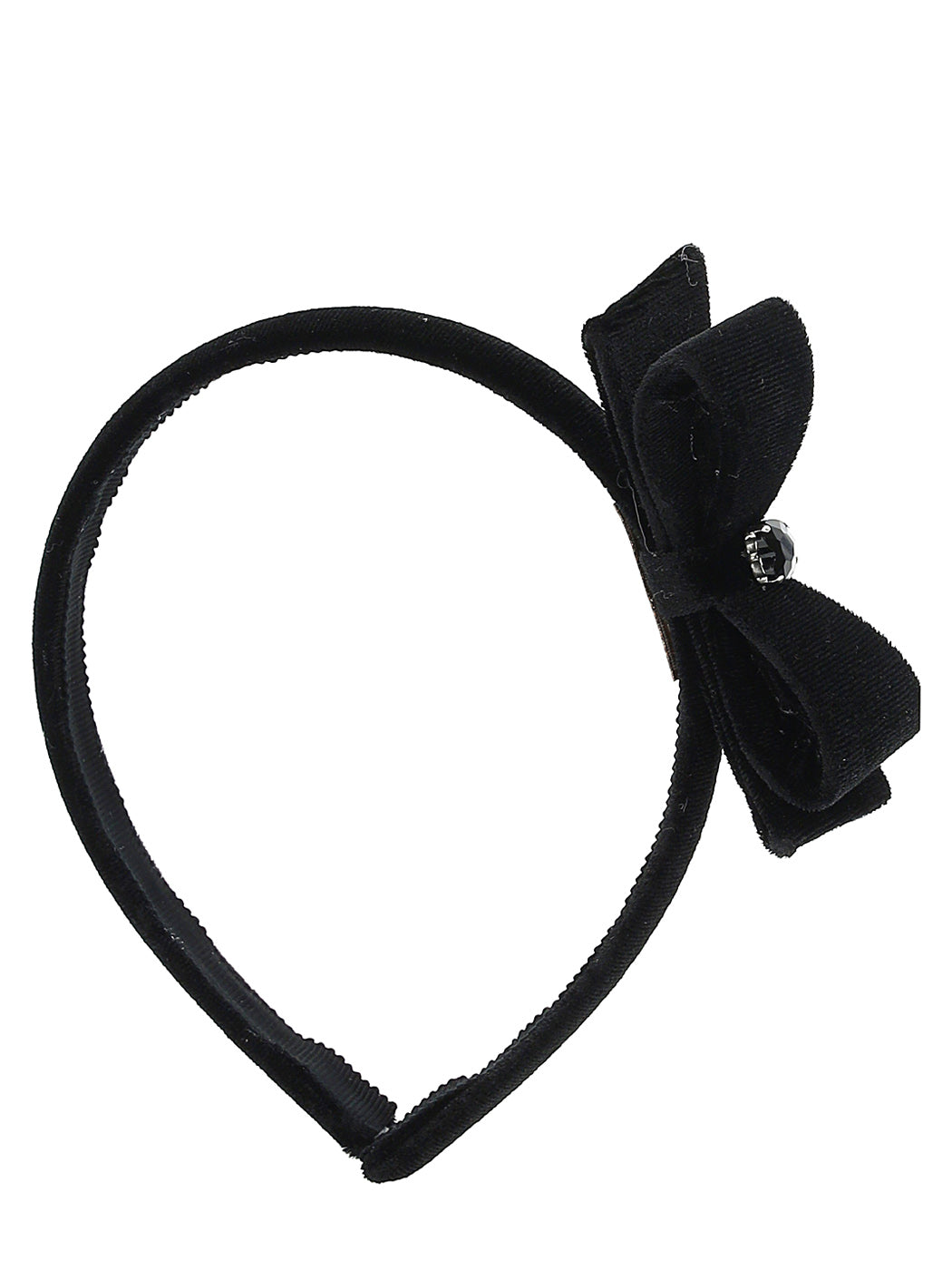 MONNALISA Velvet bow headband black-170001
