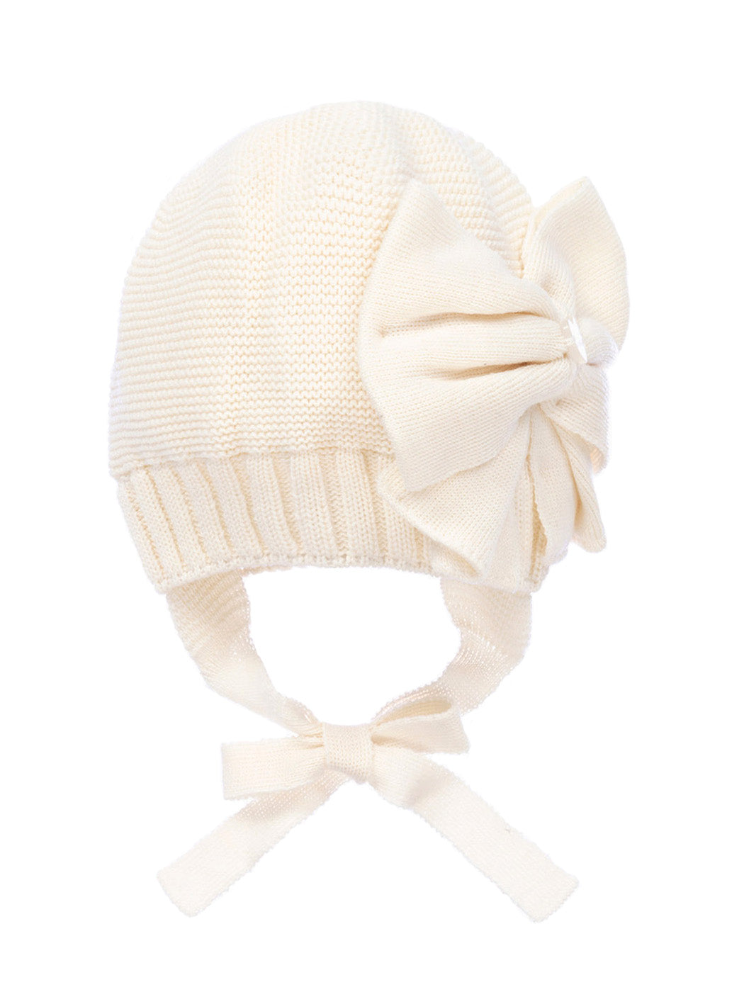 MONNALISA baby ivory bonnet