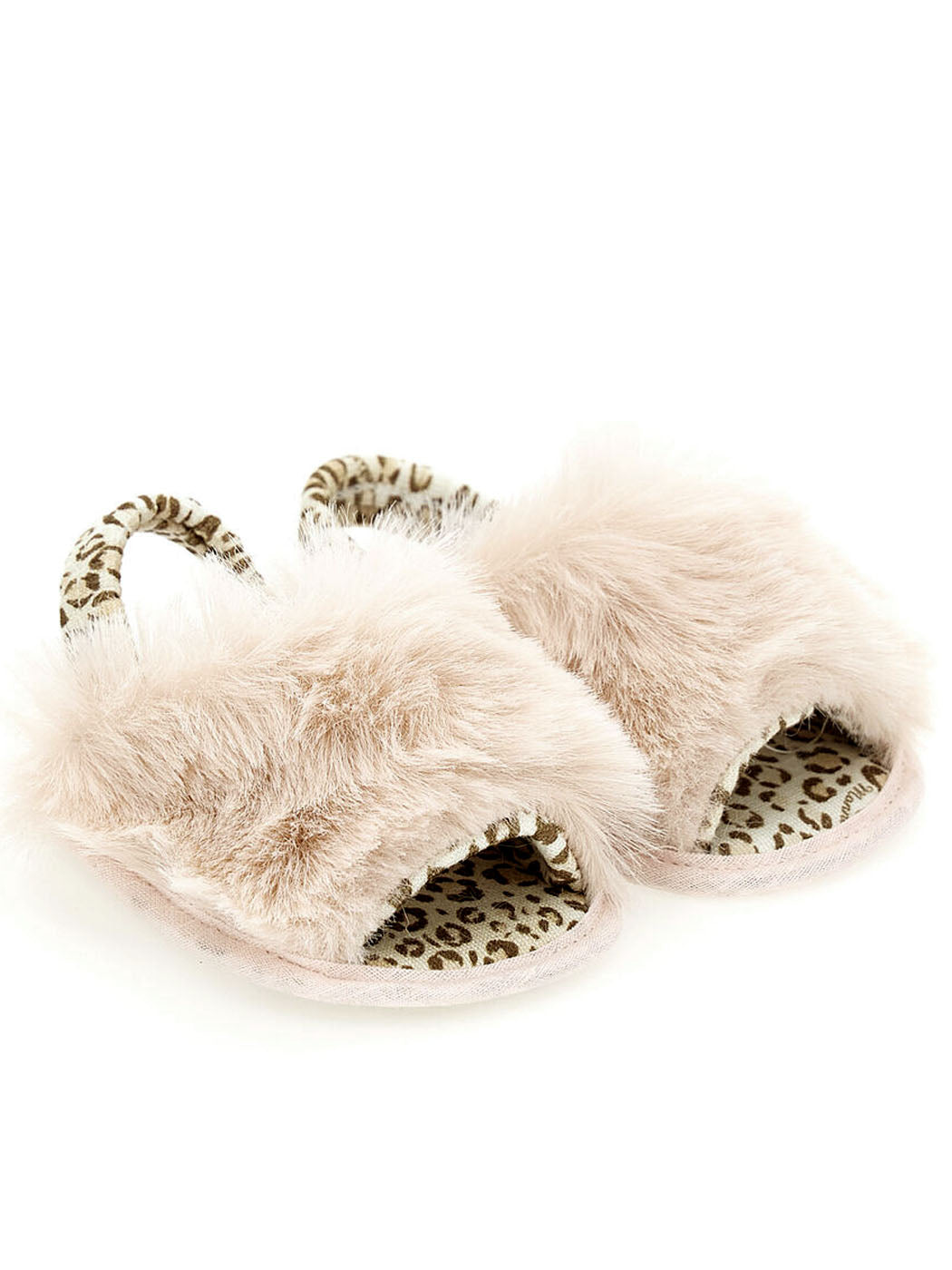 MONNALISA Plush Baby's sandals -390006 Beige