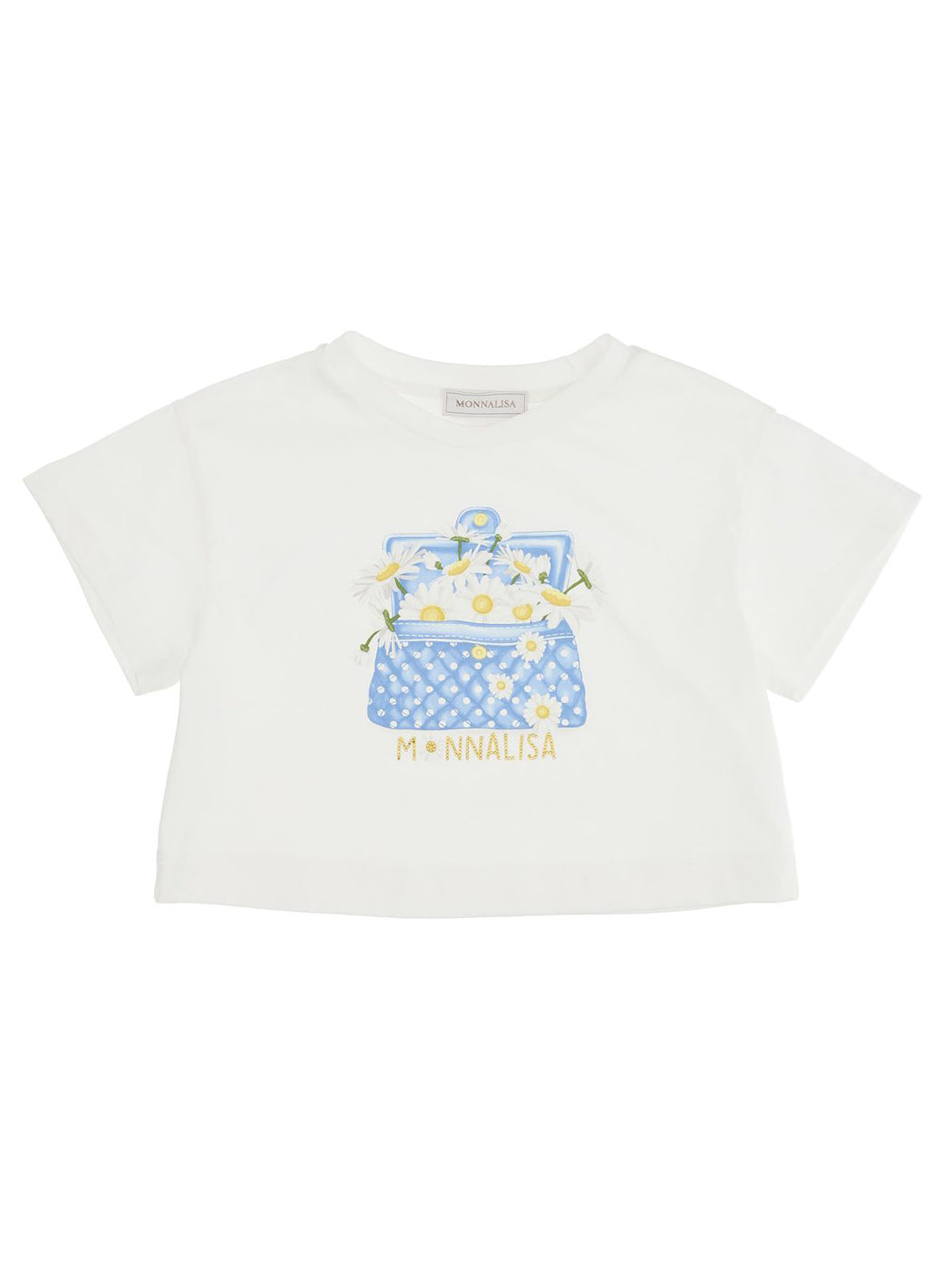 MONNALISA T-Shirt with mini bag print