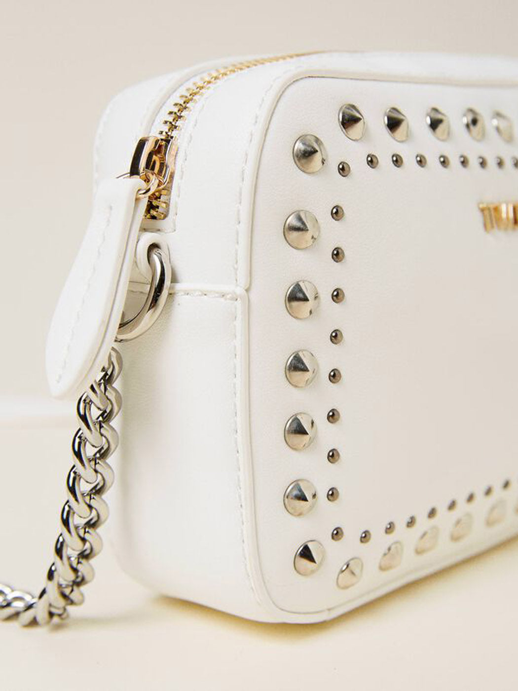 TWINSET Girl's Shoulder bag with studs-222GJ7902 cream