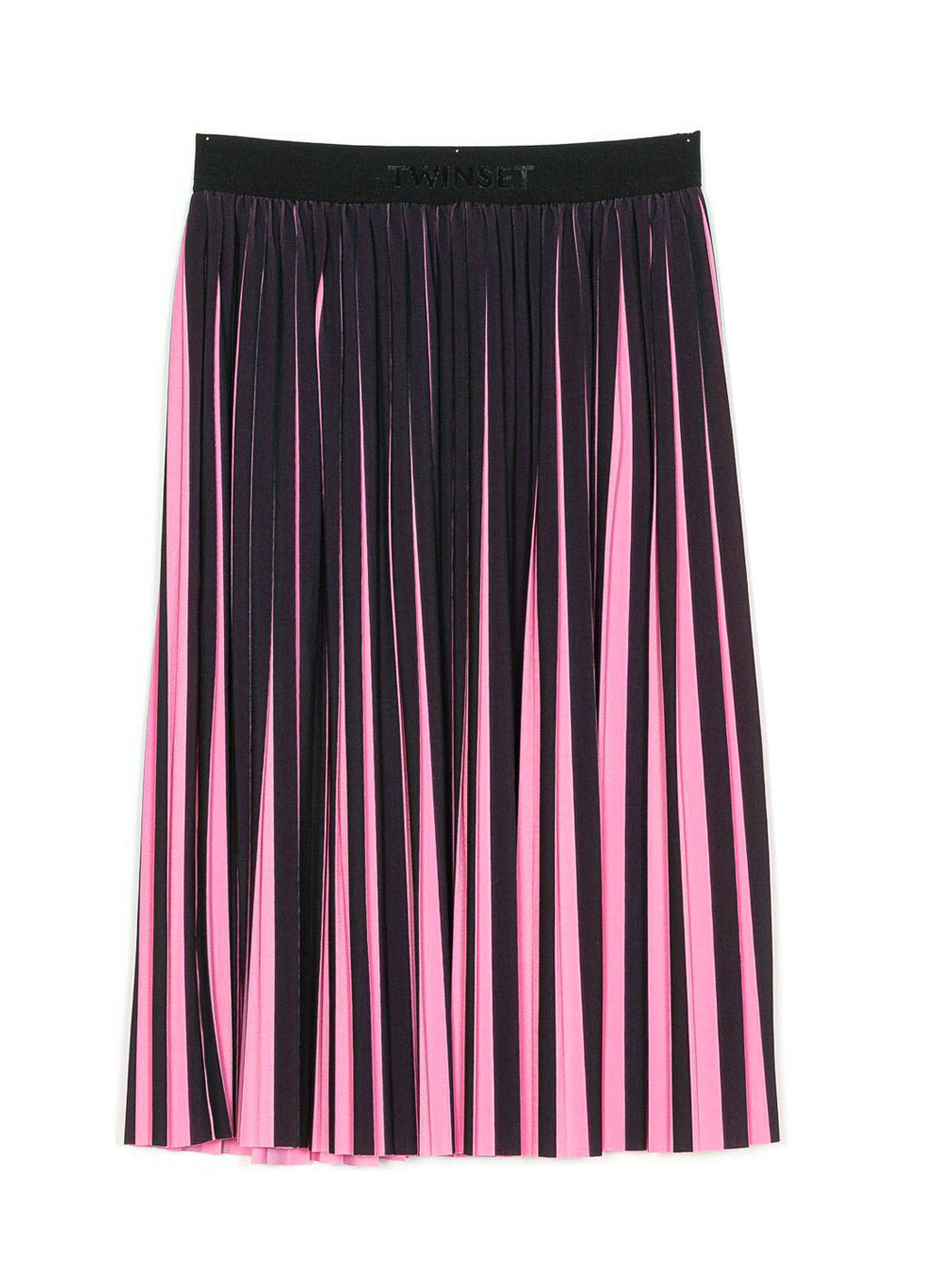TWINSET Girl's Pleated long skirt-black-222GJ2281