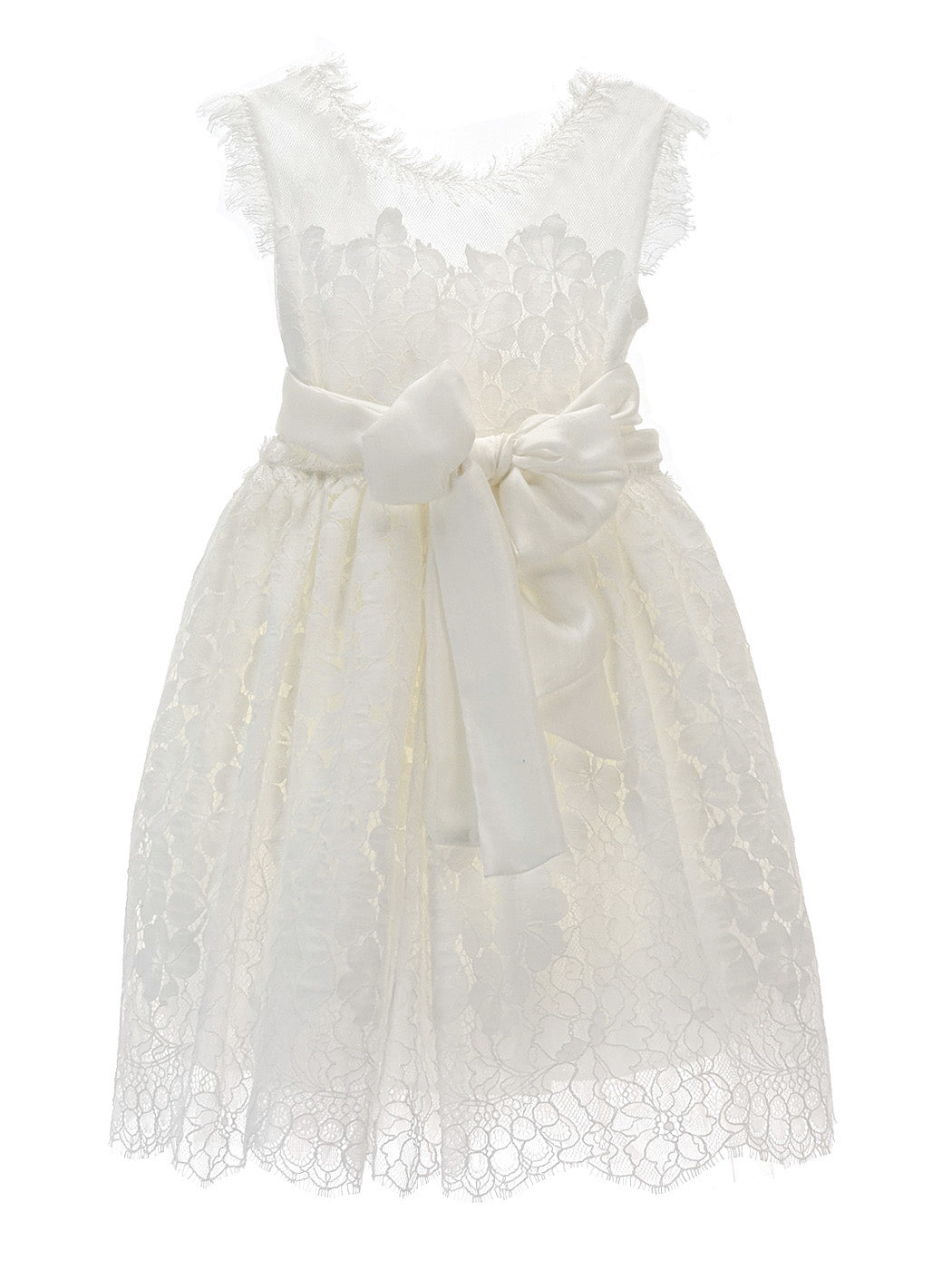Baptism dress with Lace - DIDO Ivory