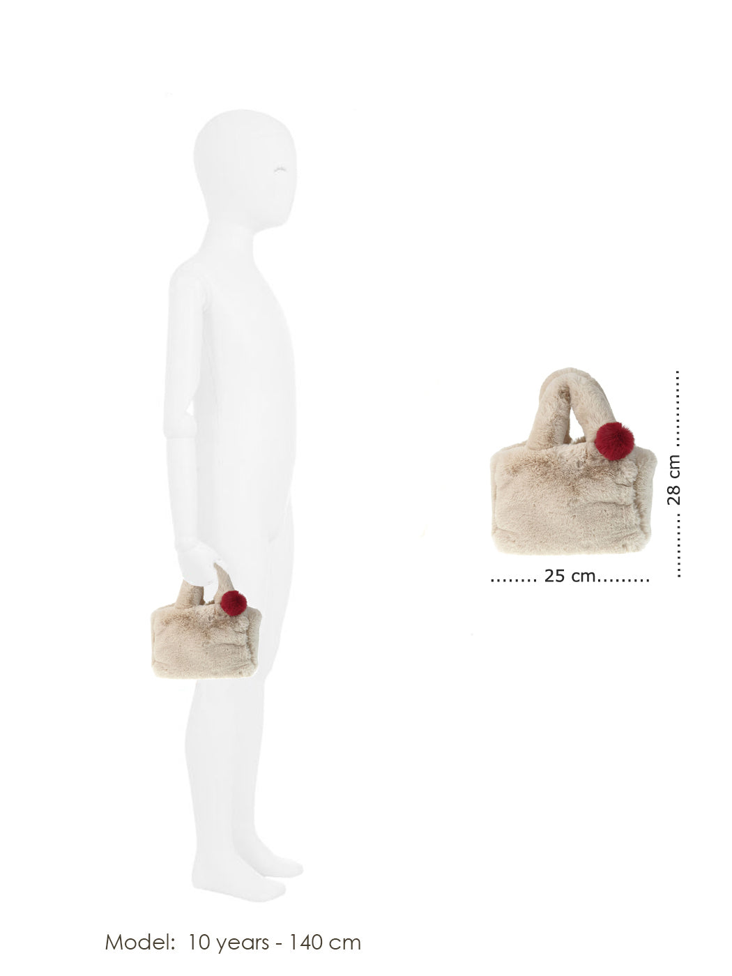 Γούνινο Τσαντάκι χειρός-Faux Fur -FANCY