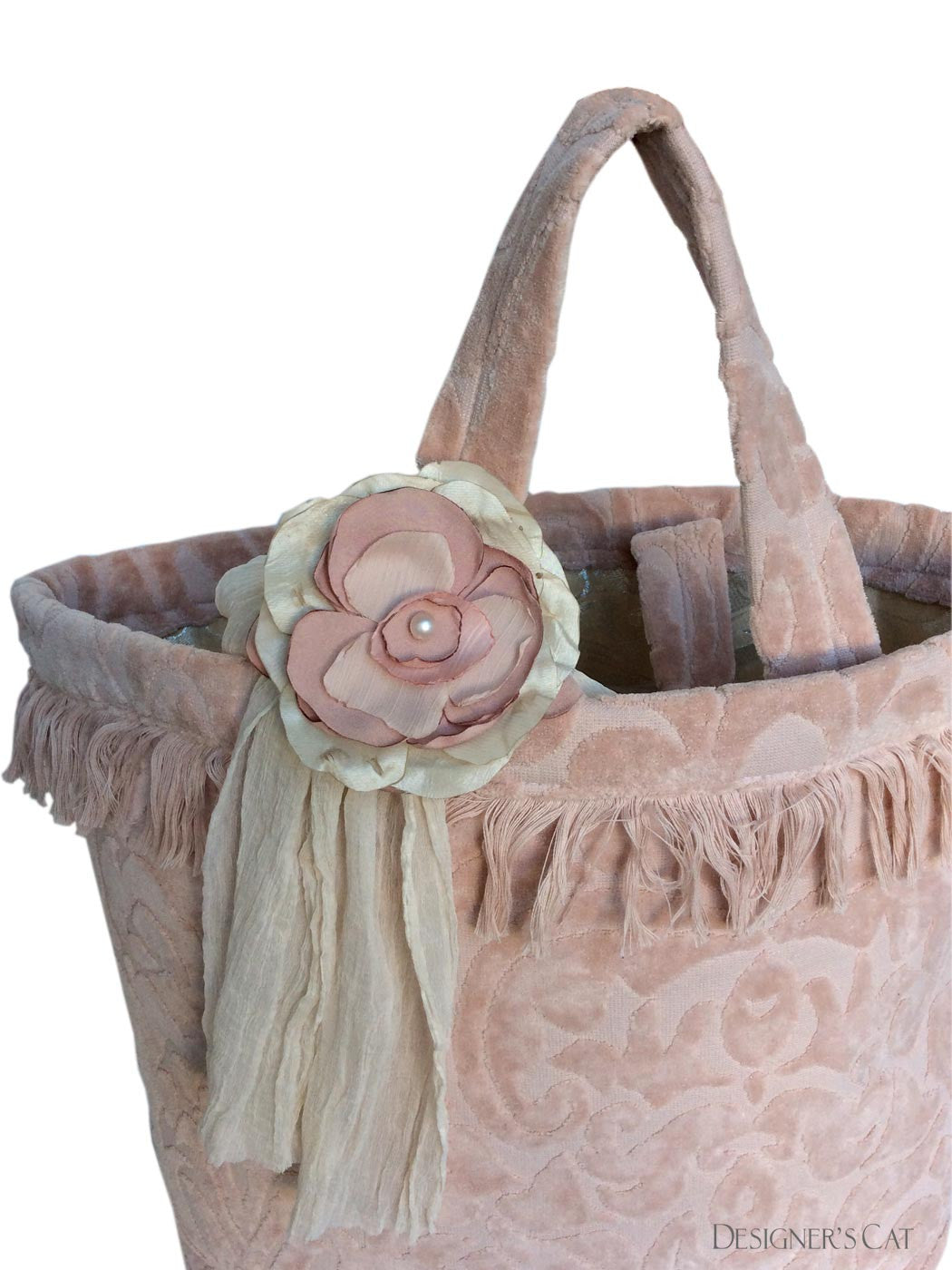 Baptism Cotton bag with fringes-HELIOS