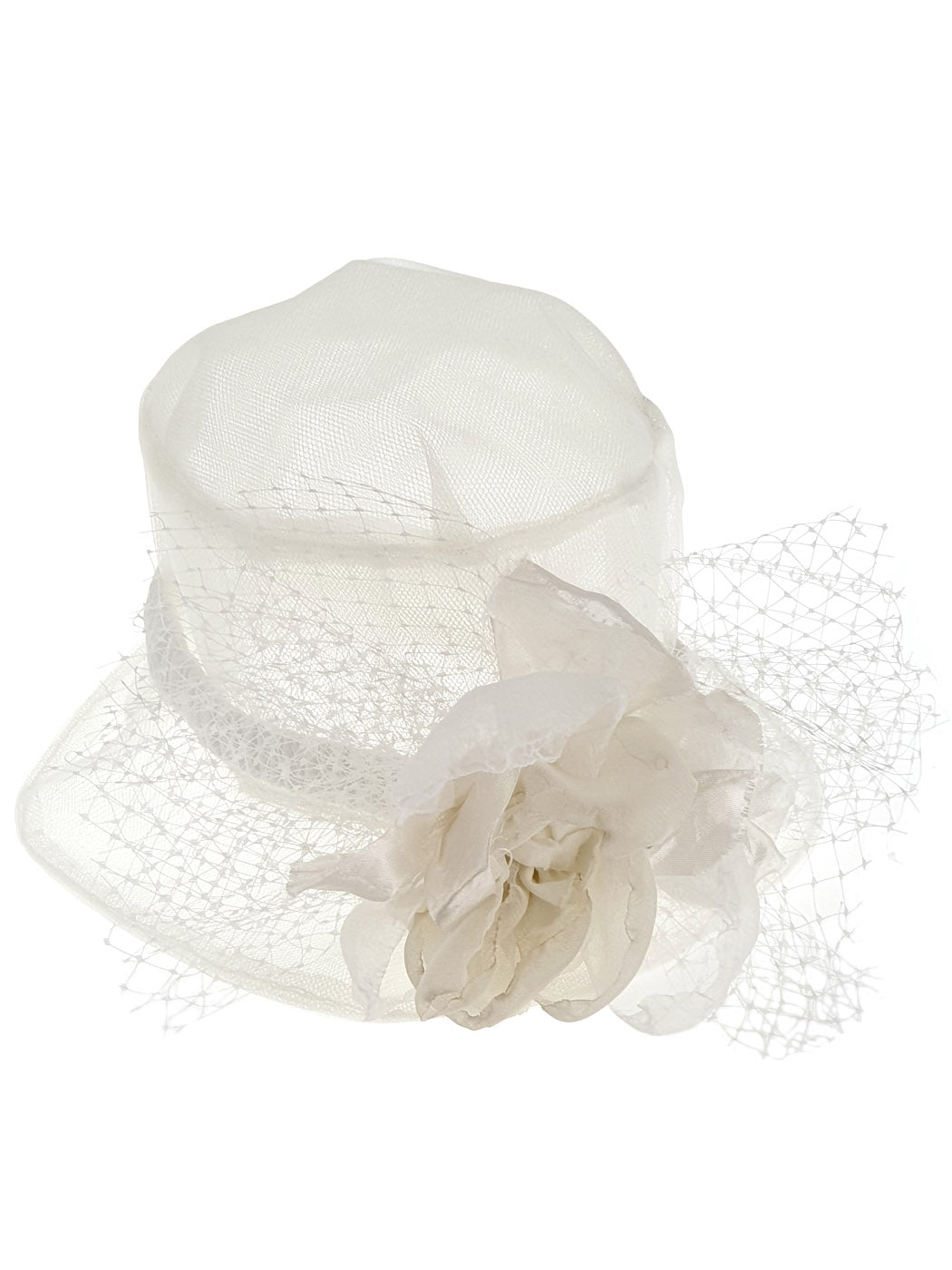 Girl's tulle Hat with flower - ALKMINI