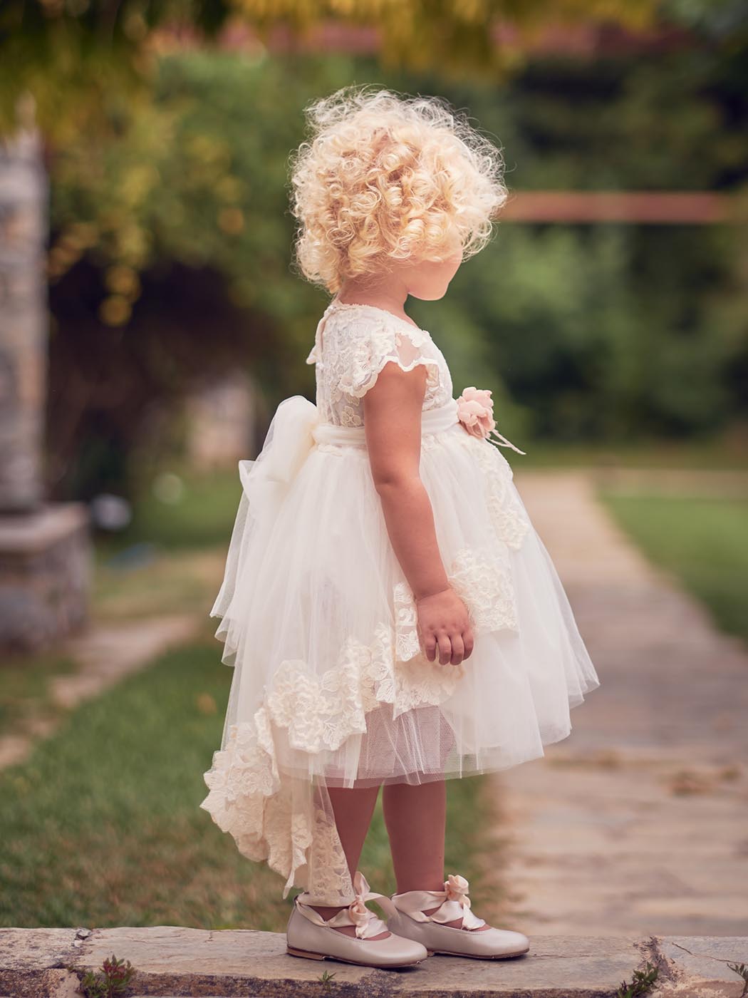 Baptism Girl's lace dress - LADY Ivory