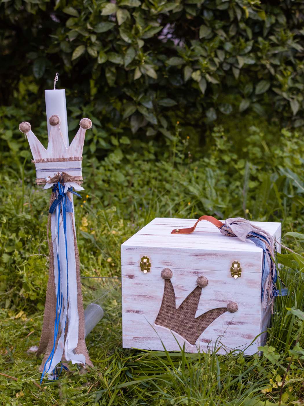 Baptism box for boy- PRINCE