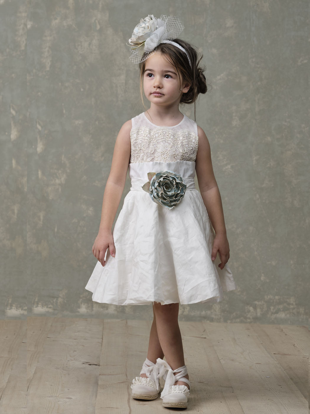 Baptism Dress for girl-ROZALIN ivory